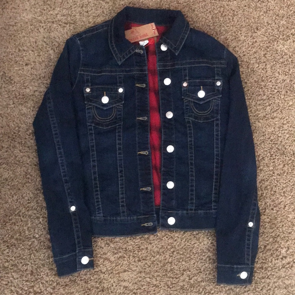 True religion trucker jacket flannel